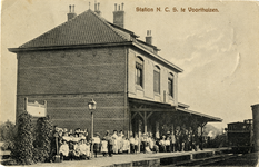 165117 Gezicht op het N.C.S.-station Voorthuizen te Voorthuizen.